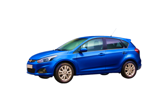 Blue Sports Car 3D Rendering PNGs
