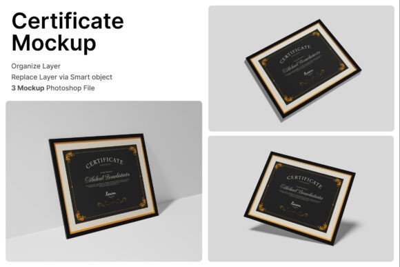 Certificate 3D Mockup: Elevating Formal Presentation Design