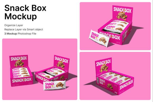 Enhancing Brand Presentation with Snack Box 3D Mockup