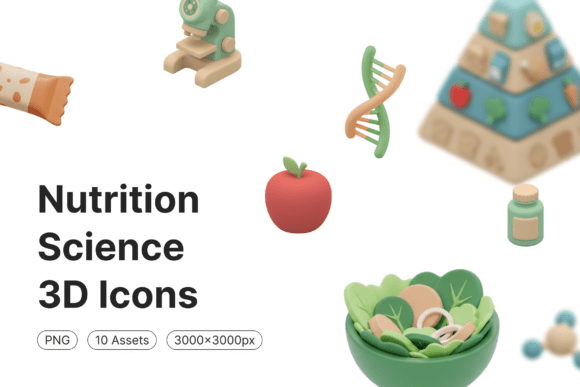 Enhancing Visual Communication with Nutrition Science 3D Icons