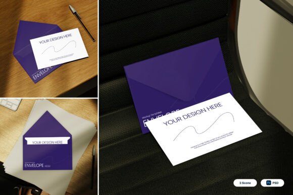 Envelope 3D Mockup for Realistic Design Presentations