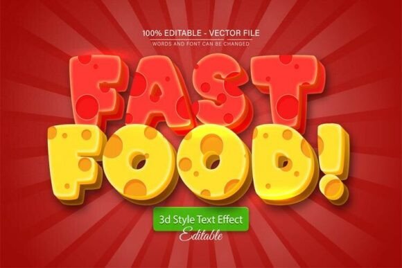 Fast Food Cheese Cartoon 3D Editable: A Versatile Design Resource