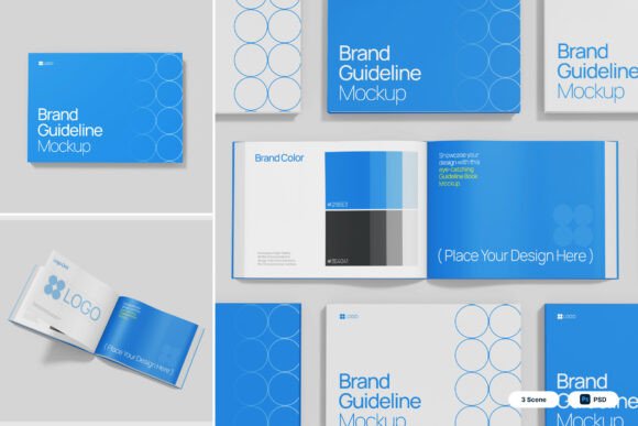 Guideline Book 3D Mockup: A Professional Tool for Brand Identity Presentations