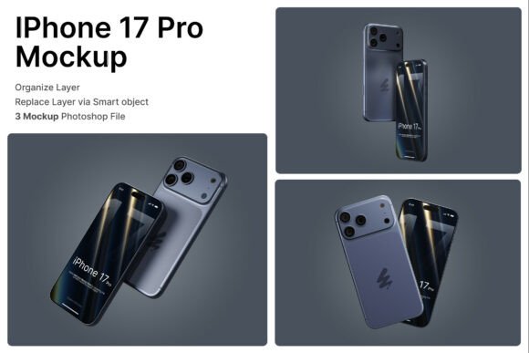 iPhone 17 Pro 3D Mockup for Modern Design Presentations