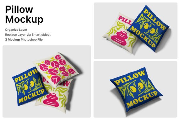 Pillow 3D Mockup: Enhancing Home Decor Visuals with Realistic Presentations