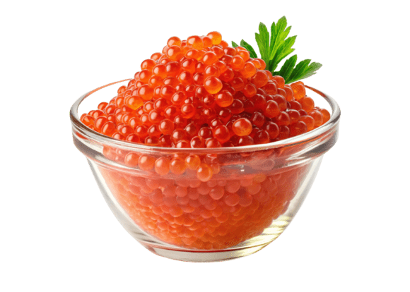 Red Caviar in Glass Dish 3D Icon: A Versatile Design Asset for Modern Creators