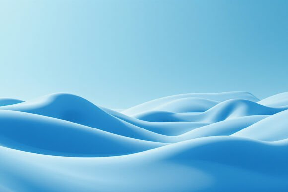 Soft 3D Blue Waves Background Wallpaper – A Versatile Visual Solution for Digital and Print Needs