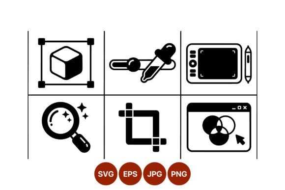 Strategic Value of the Black White Design Icons Vector Set for Modern Design Workflows