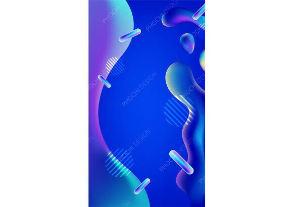 Vibrant 3D Liquid Abstract Background: A Dynamic Design Resource